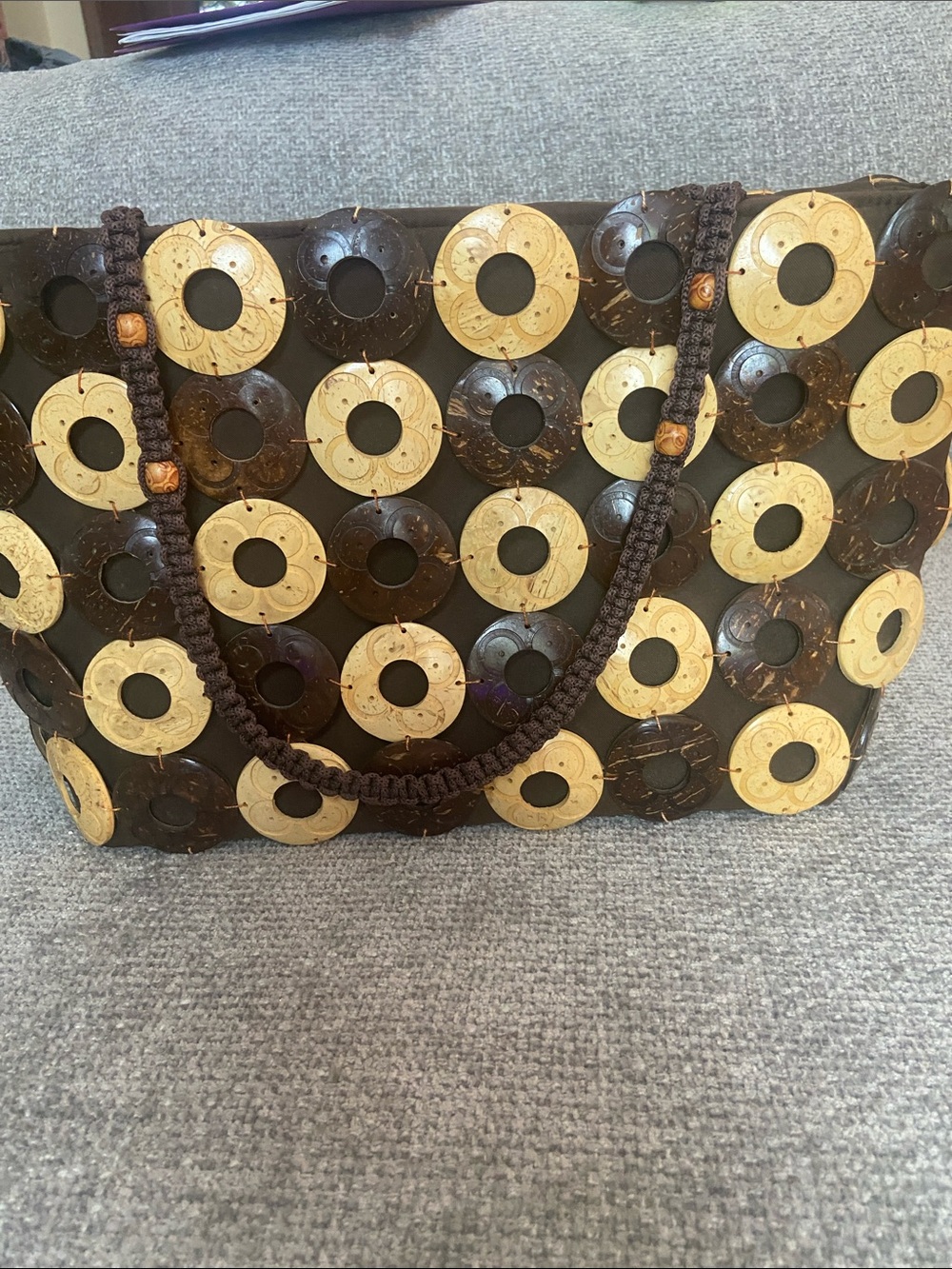 Handmade coconut artisanal tote